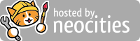 Cat logo 'hosted by neocities'